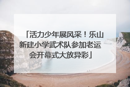 活力少年展风采！乐山新建小学武术队参加老运会开幕式大放异彩