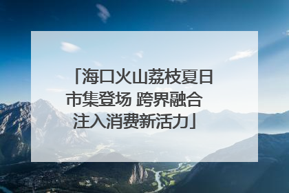 海口火山荔枝夏日市集登场 跨界融合注入消费新活力