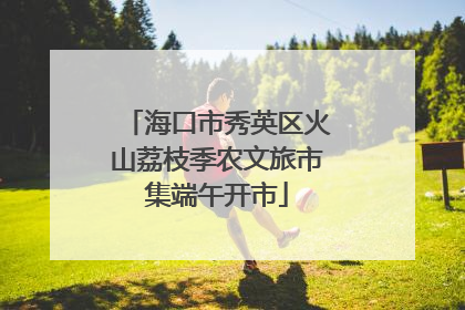 海口市秀英区火山荔枝季农文旅市集端午开市