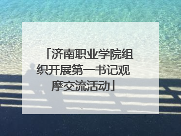 济南职业学院组织开展第一书记观摩交流活动