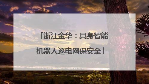 浙江金华：具身智能机器人巡电网保安全