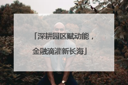 深耕园区赋动能，金融滴灌新长海