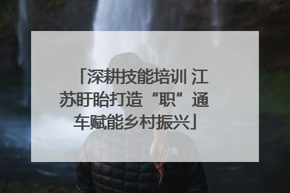 深耕技能培训 江苏盱眙打造“职”通车赋能乡村振兴