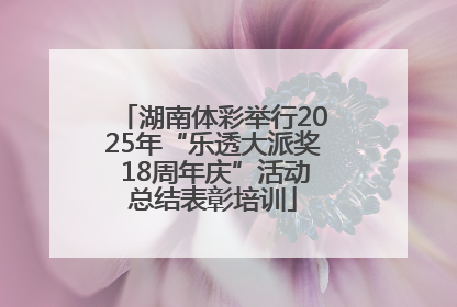 湖南体彩举行2025年“乐透大派奖 18周年庆”活动总结表彰培训