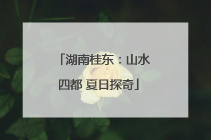 湖南桂东：山水四都 夏日探奇