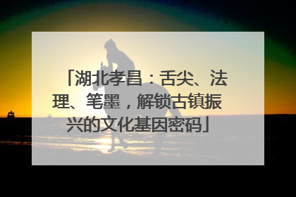 湖北孝昌：舌尖、法理、笔墨，解锁古镇振兴的文化基因密码
