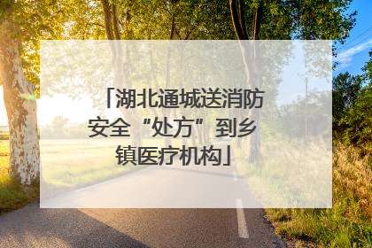 湖北通城送消防安全“处方”到乡镇医疗机构