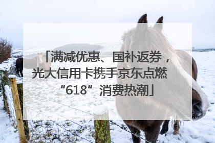 满减优惠、国补返券，光大信用卡携手京东点燃“618”消费热潮