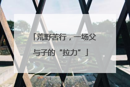 荒野苦行，一场父与子的“拉力”