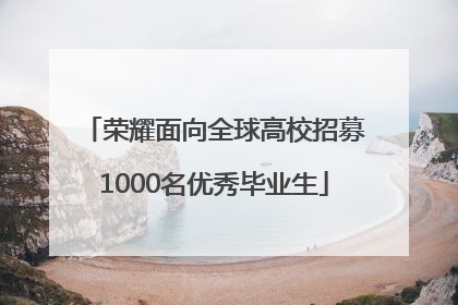 荣耀面向全球高校招募1000名优秀毕业生