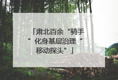 肃北百余“骑手”化身基层治理“移动探头”
