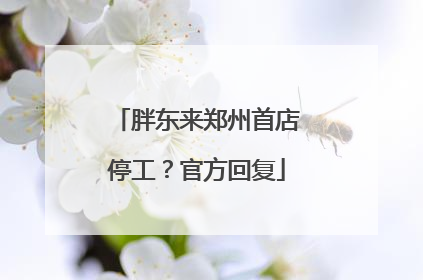 胖东来郑州首店停工？官方回复