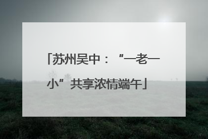 苏州吴中：“一老一小”共享浓情端午