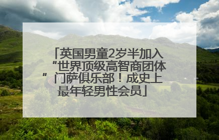 英国男童2岁半加入“世界顶级高智商团体”门萨俱乐部！成史上最年轻男性会员