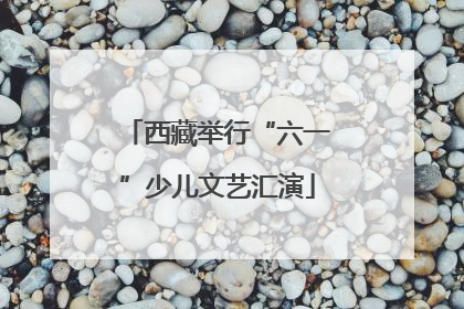 西藏举行“六一”少儿文艺汇演