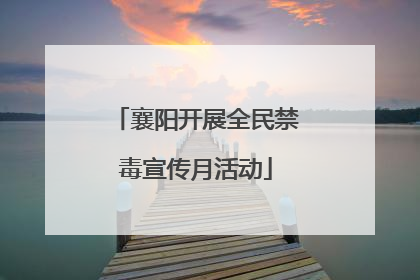 襄阳开展全民禁毒宣传月活动