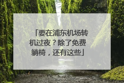 要在浦东机场转机过夜？除了免费躺椅，还有这些