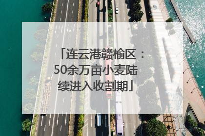连云港赣榆区：50余万亩小麦陆续进入收割期