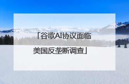 谷歌AI协议面临美国反垄断调查
