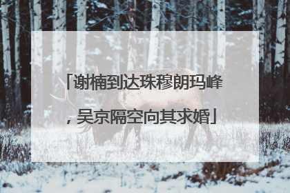 谢楠到达珠穆朗玛峰，吴京隔空向其求婚
