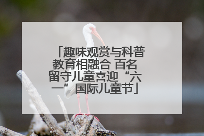 趣味观赏与科普教育相融合 百名留守儿童喜迎“六一”国际儿童节