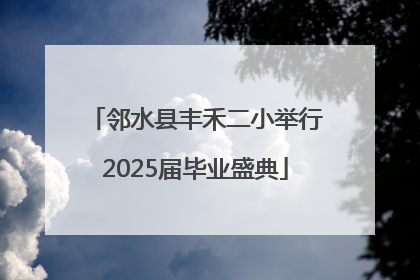 邻水县丰禾二小举行2025届毕业盛典