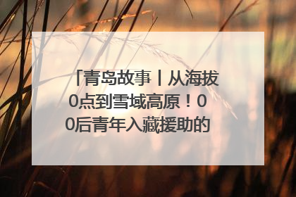青岛故事丨从海拔0点到雪域高原！00后青年入藏援助的400多个日夜