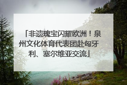 非遗瑰宝闪耀欧洲！泉州文化体育代表团赴匈牙利、塞尔维亚交流
