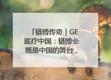 链博传奇｜GE医疗中国：链博会既是中国的舞台，也是世界的橱窗