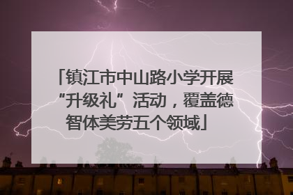镇江市中山路小学开展“升级礼”活动，覆盖德智体美劳五个领域