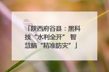 陕西府谷县：黑科技“水利全开” 智慧脑“精准防灾”