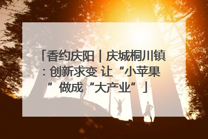 香约庆阳｜庆城桐川镇：创新求变 让“小苹果”做成“大产业”
