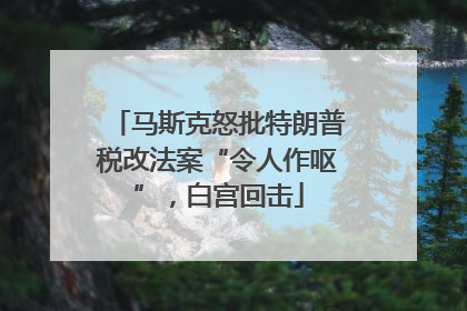 马斯克怒批特朗普税改法案“令人作呕”，白宫回击