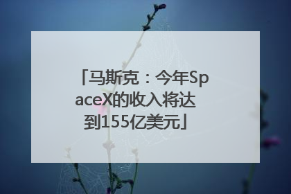马斯克：今年SpaceX的收入将达到155亿美元