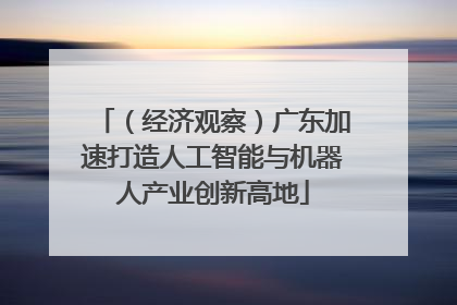 （经济观察）广东加速打造人工智能与机器人产业创新高地