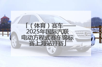 （体育）赛车——2025年国际汽联电动方程式赛车锦标赛上海站开赛