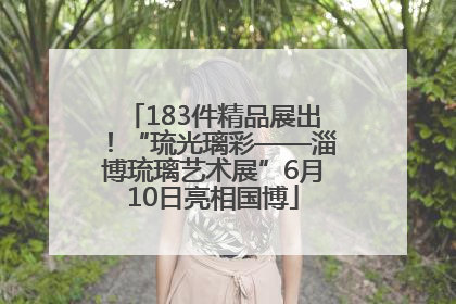 183件精品展出！“琉光璃彩——淄博琉璃艺术展”6月10日亮相国博