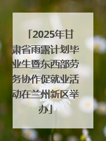 2025年甘肃省雨露计划毕业生暨东西部劳务协作促就业活动在兰州新区举办