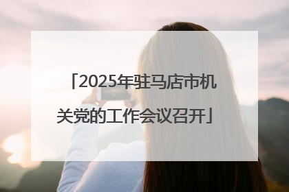 2025年驻马店市机关党的工作会议召开