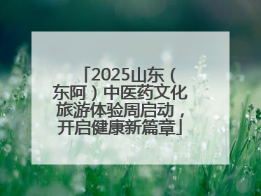 2025山东（东阿）中医药文化旅游体验周启动，开启健康新篇章