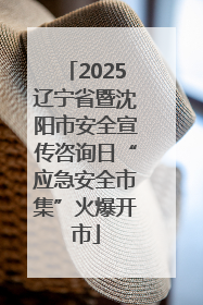 2025辽宁省暨沈阳市安全宣传咨询日“应急安全市集”火爆开市
