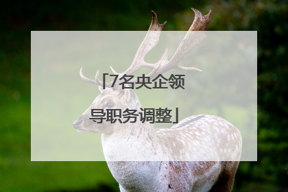 7名央企领导职务调整