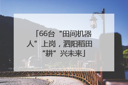 66台“田间机器人”上岗，泗阳稻田“耕”兴未来