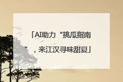 AI助力“挑瓜指南”，来江汉寻味甜夏