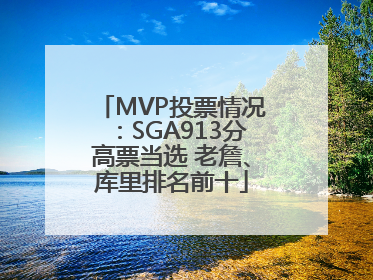 MVP投票情况：SGA913分高票当选 老詹、库里排名前十